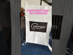 숨 쉬는 목재 환기망 FIBC 대용량 가방 네 면에 망가있는 큰 가방